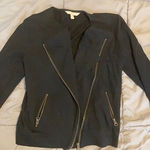 Sweater material bomber jacket